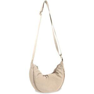 Small Nylon Crescent Crossbody Purses Bag for Women Men Trendy,Travel Sling Bag